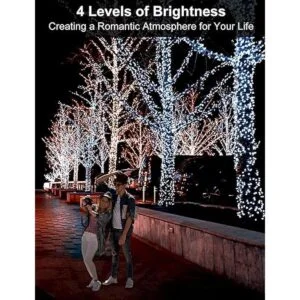 Guirnalda de luces de Navidad de 403 ft para exteriores_2