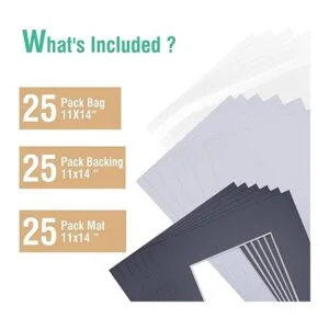 Paquete de 25 tableros precortados de 11 x 14 pulgadas_3