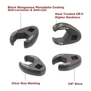 ARUCMIN Juego de llaves de tuerca de cabeza de cruz de 38_2