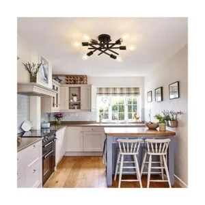 ASGYISA Lámpara de techo moderna de montaje semiempotrado_2