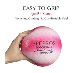 SEEPROS Juego de 6 bolas de espuma Piel suave rebote_2