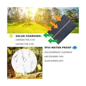 Luces solares de bola con estaca para el suelo luces_4