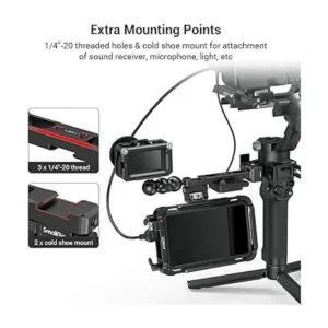 SMALLRIG Soporte ajustable para monitor de cámara con_6