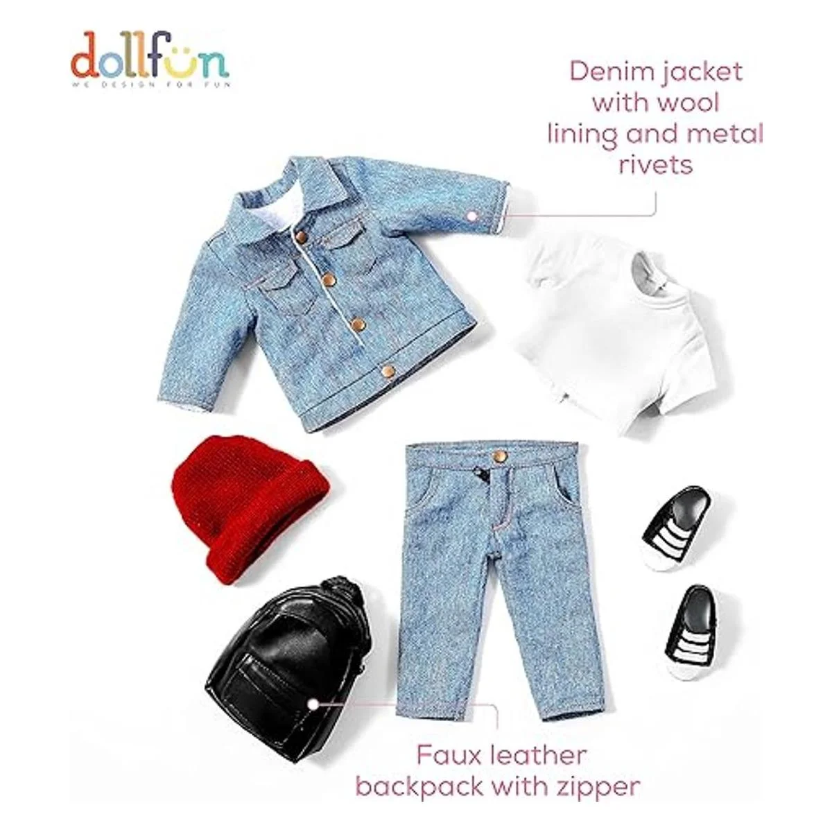 DOLLFUN World Girls Juego de muñecas de moda de 18_5