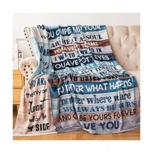 To My Girlfriend Gifts Manta para novia con texto en_5