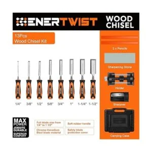 ENERTWIST Juego de cinceles de madera de 13 piezas juegos_2