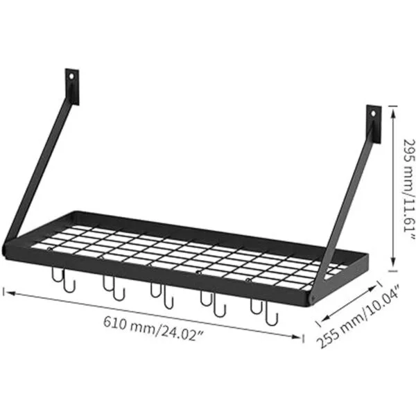 Miyili KR301B1 Estante organizador para ollas de cocina y_7