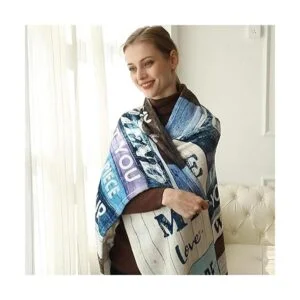 To My Girlfriend Gifts Manta para novia con texto en_3