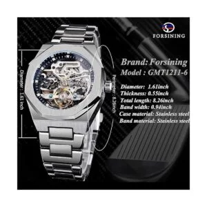 FORSINING Reloj automático de pulsera mecánico para_4