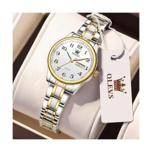OLEVS Relojes de lujo para mujer reloj de mujer con día y_2