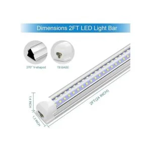 SHOPLED Luz LED para tienda de 2 pies 18 W 2340 lúmenes_2