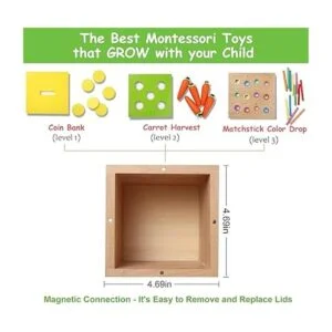 nanayo El kit de juego 4 para 1 incluye caja de_5