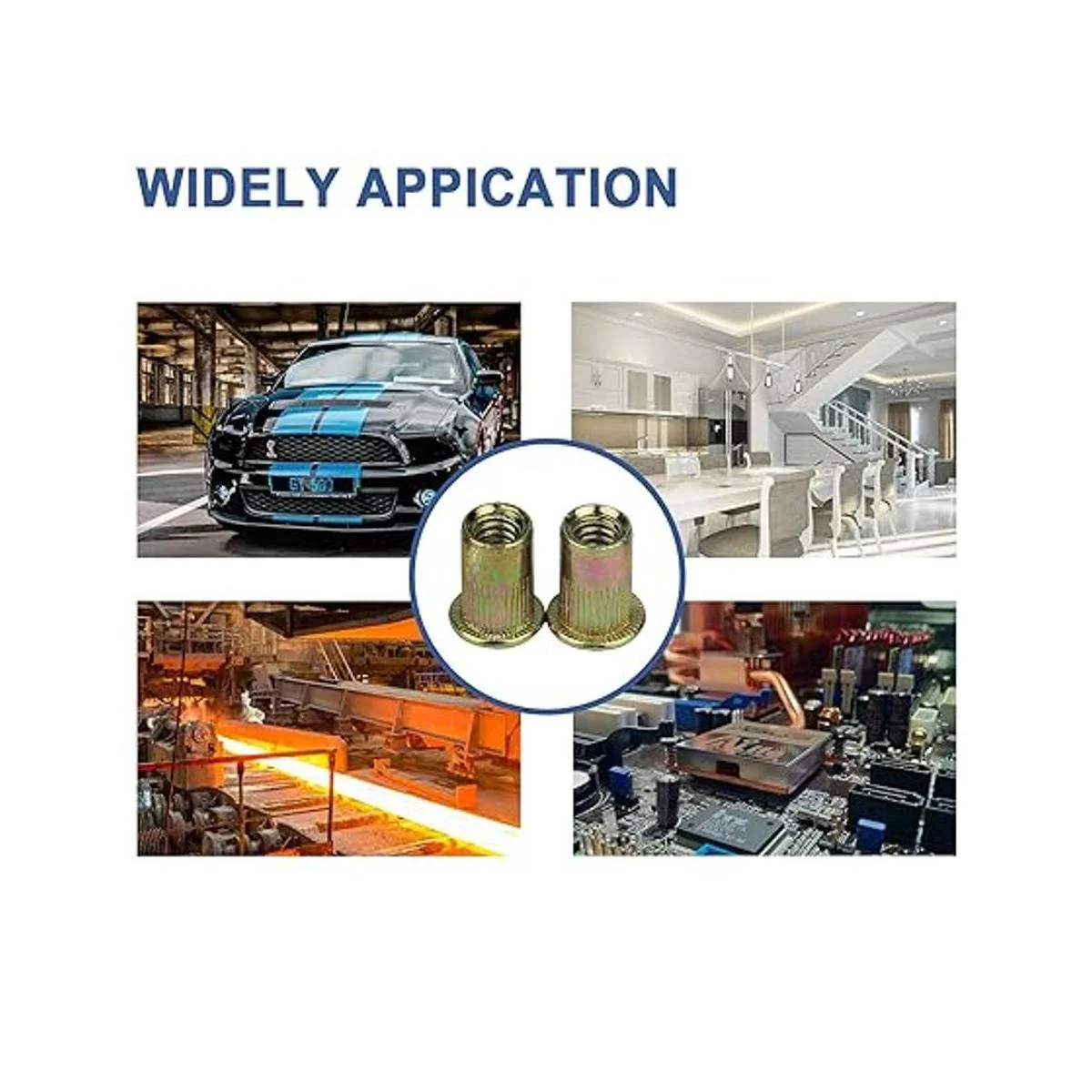 Kit de tuercas remachadas SAE UNC 632 832 1024_7