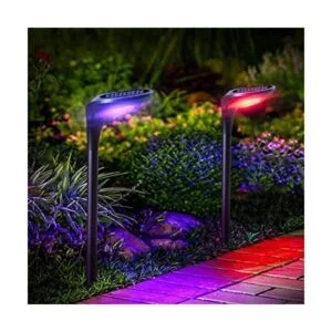 OSORD Luces solares de color paquete de 4 luces solares_1