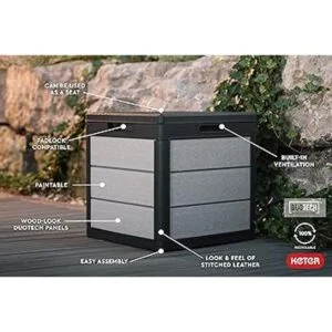 Keter Denali Caja de resina de 30 galones para muebles de_4