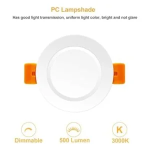 Iluminación empotrable LED regulable de 3 pulgadas 5 W_5