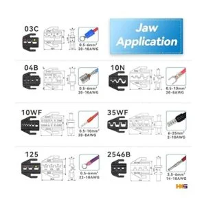 HKS Juego de 8 herramientas de prensado de trinquete_3