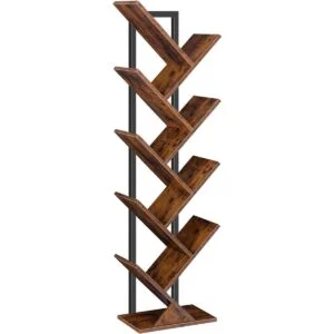 HOOBRO Estantería para árbol estantería de madera de 9_1