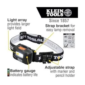 Klein Tools 80030 Linterna frontal recargable y probador_2