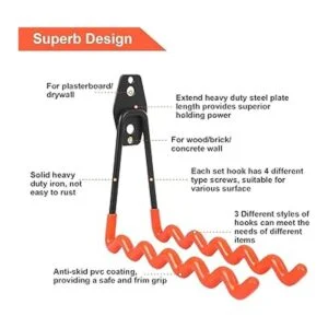 3H Ganchos de almacenamiento de garaje organizador de_2