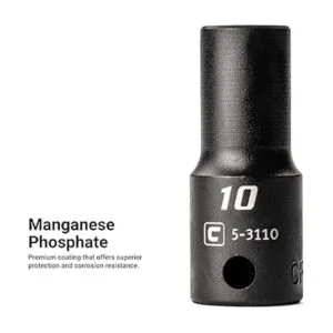 Capri Tools Juego de enchufes de impacto semiprofundos de_4