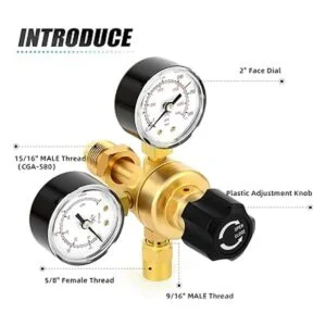MEANLIN MEASURE Argon Reguladores de CO2 reguladores de_2