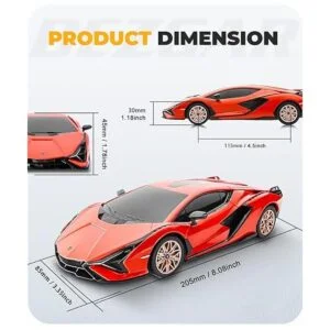 BEZGAR Coches de control remoto escala 124 con licencia_4