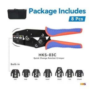 HKS Juego de 8 herramientas de prensado de trinquete_2