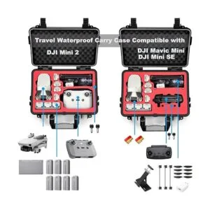 Lekufee Funda rígida impermeable compatible con DJI Mini 2_2