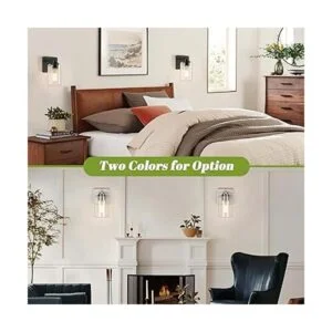 Juego de 2 apliques de pared para baño lámparas de_5