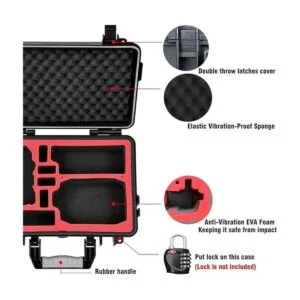 Lekufee Funda rígida impermeable compatible con DJI Mini 2_3