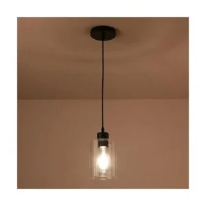 KLSS Lámpara colgante moderna de cristal transparente de_4