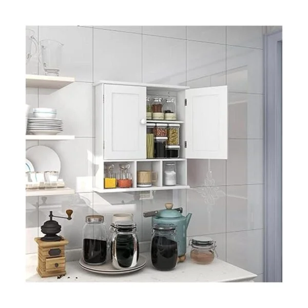 TaoHFE Armario de baño gabinete de pared de baño con 2_3