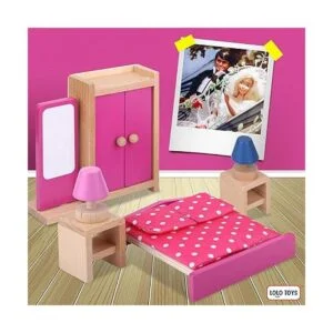 Juego de muebles de casa de muñecas de madera Kit de 49_3