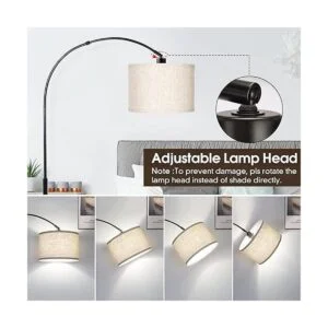 Lámpara de pie regulable lámpara de pie de arco con_4