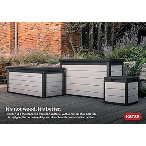 Keter Denali Caja de resina de 30 galones para muebles de_7