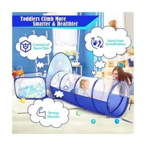 GeerWest 3 hoyos de bolas para niños pequeños con tienda_3