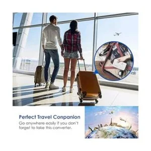 Ceptics Convertidor de voltaje de viaje europeo de 200 W_6