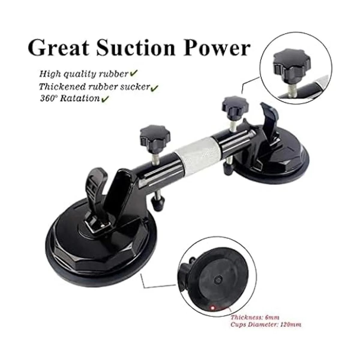 Set de costura de granito 2 unidades ventosa ajustable_5