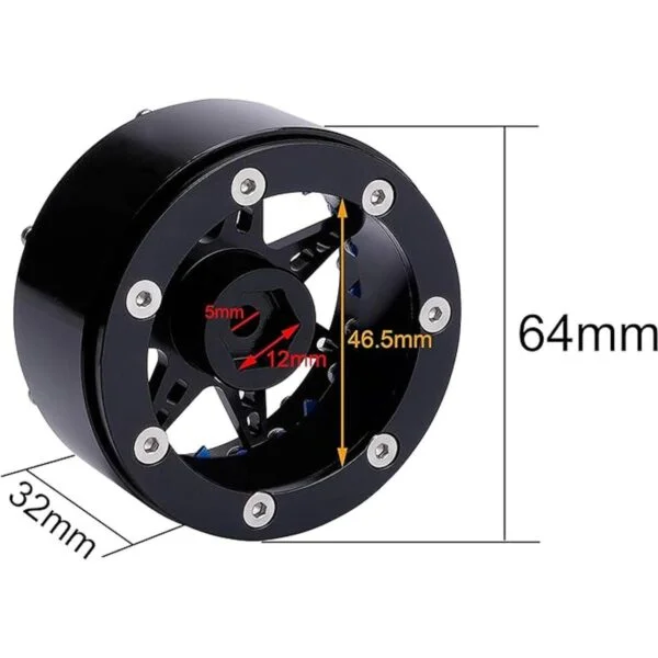 TCRC 4 unids aluminio 2.2 Beadlock rueda llanta Hubs para_2