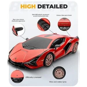 BEZGAR Coches de control remoto escala 124 con licencia_3