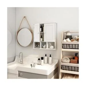 TaoHFE Armario de baño gabinete de pared de baño con 2_2
