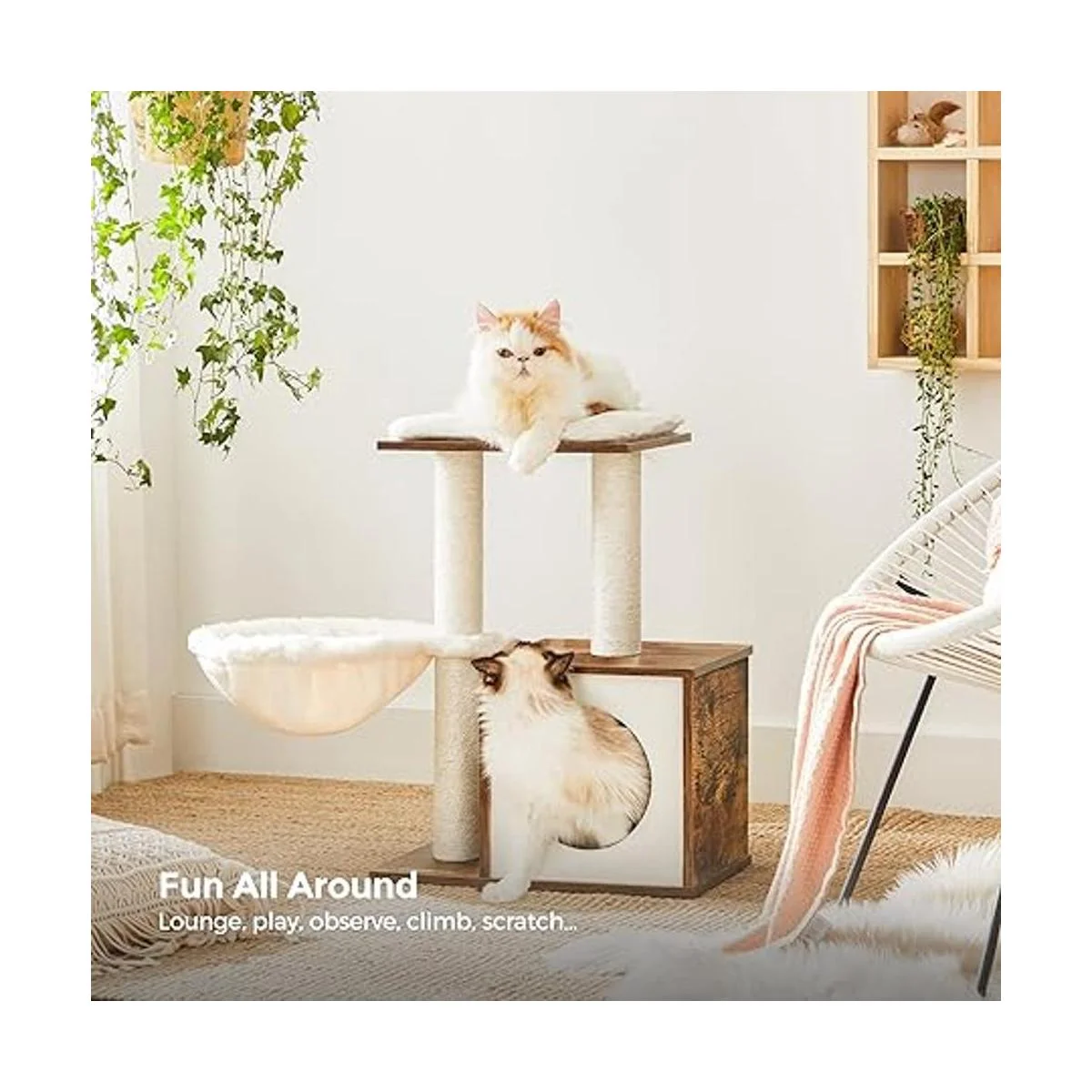 FEANDREA rbol de gato pequeño para gatitos torre moderna_3