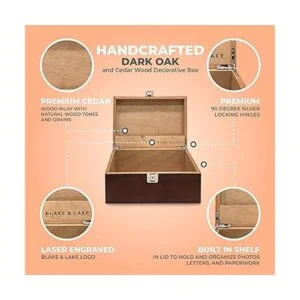 Caja de almacenamiento de madera con bloqueo caja_5