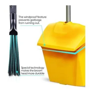 Yocada Juego de escoba y recogedor de polvo resistente_2