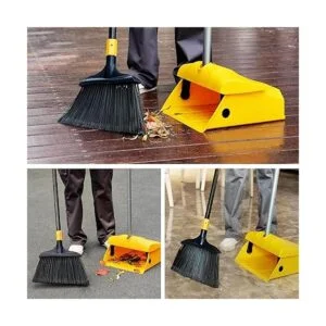 Yocada Juego de escoba y recogedor de polvo resistente_5