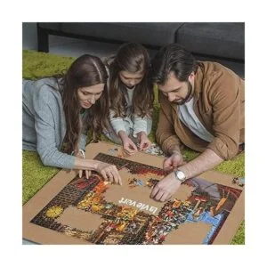 Lavievert Tablero de rompecabezas de madera portátil para_7