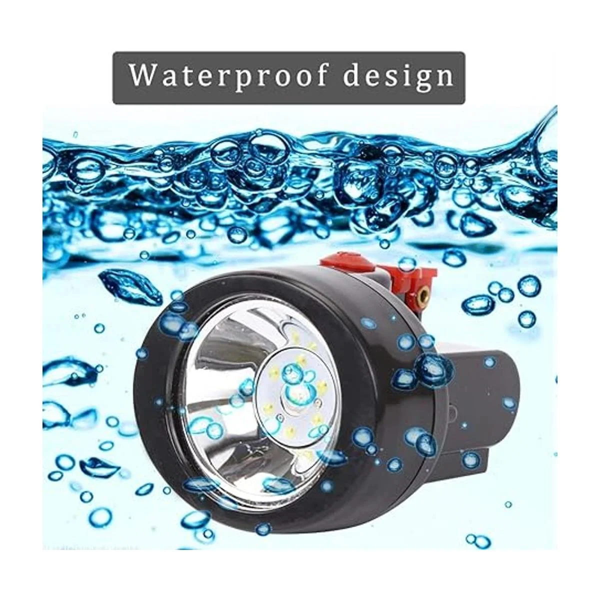 Lámpara de minería recargable casquillo 16 LED fuente de_7