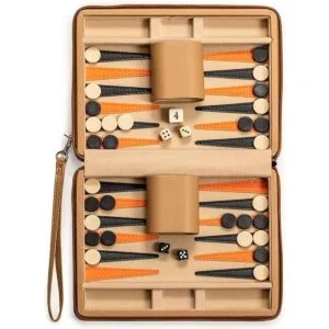 Yellow Mountain Imports Juego de minijuego de Backgammon_6
