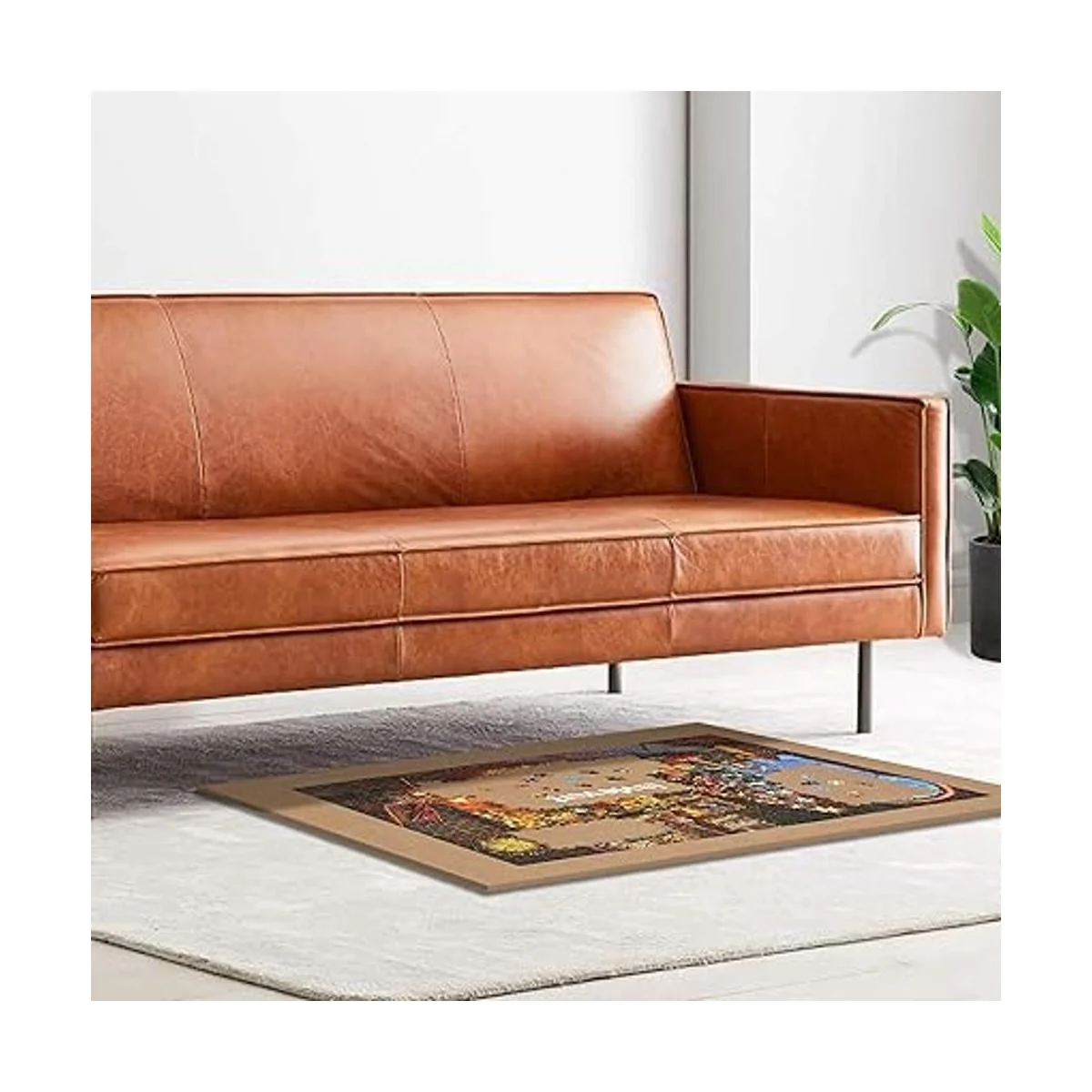 Lavievert Tablero de rompecabezas de madera portátil para_6